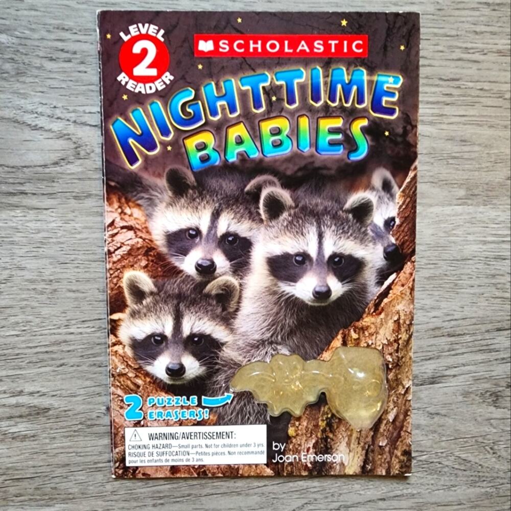 Nighttime Babies Children's Nonfiction Photo Book Scholastic Paperback 2017